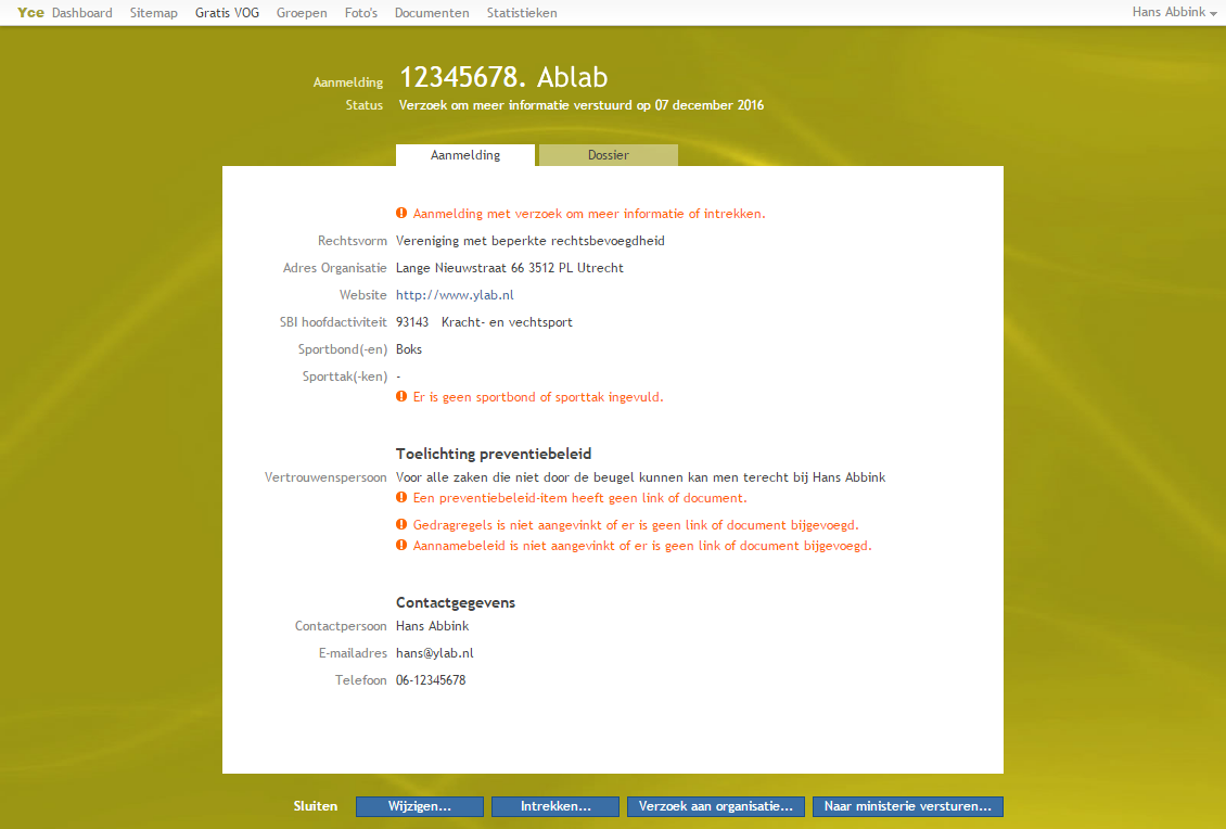 Signaleren van aandachtspunten